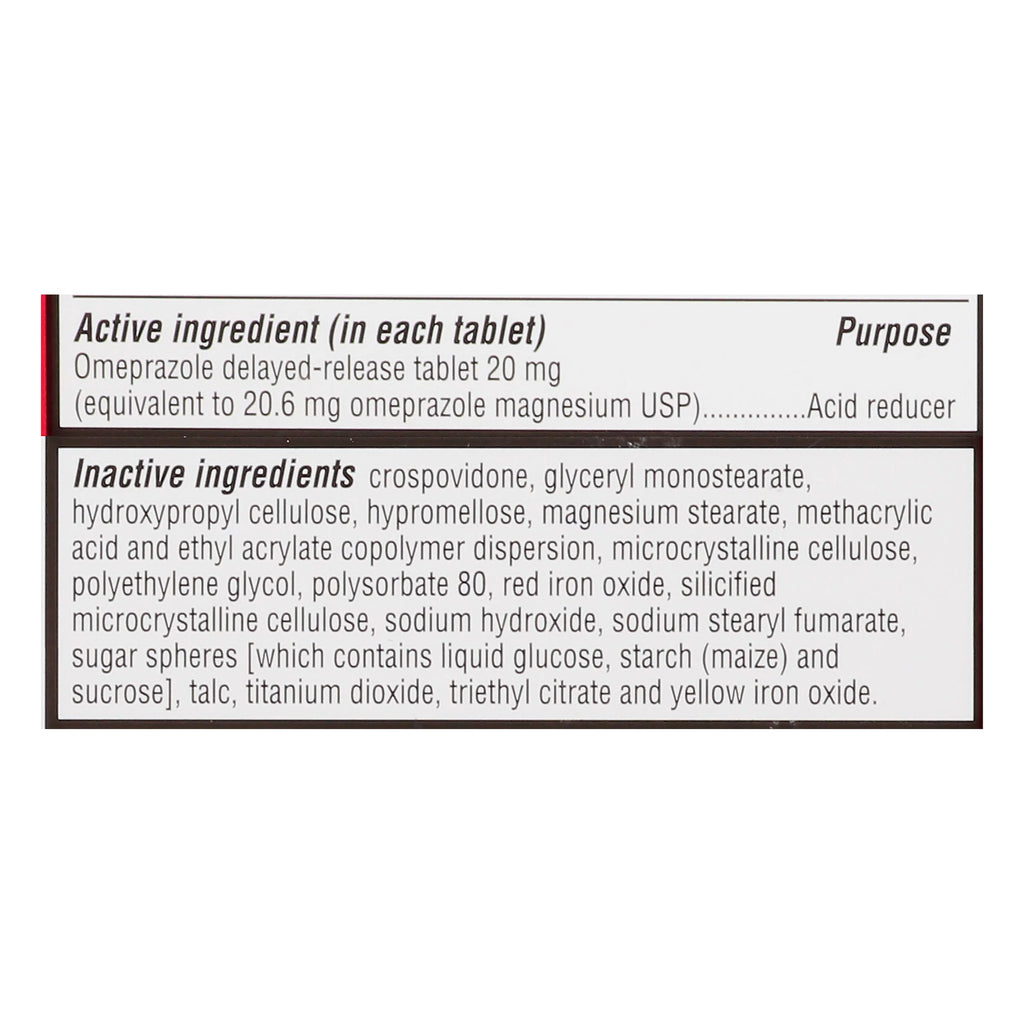 Omeprazole 20mg 28 tablets delayed release O851617