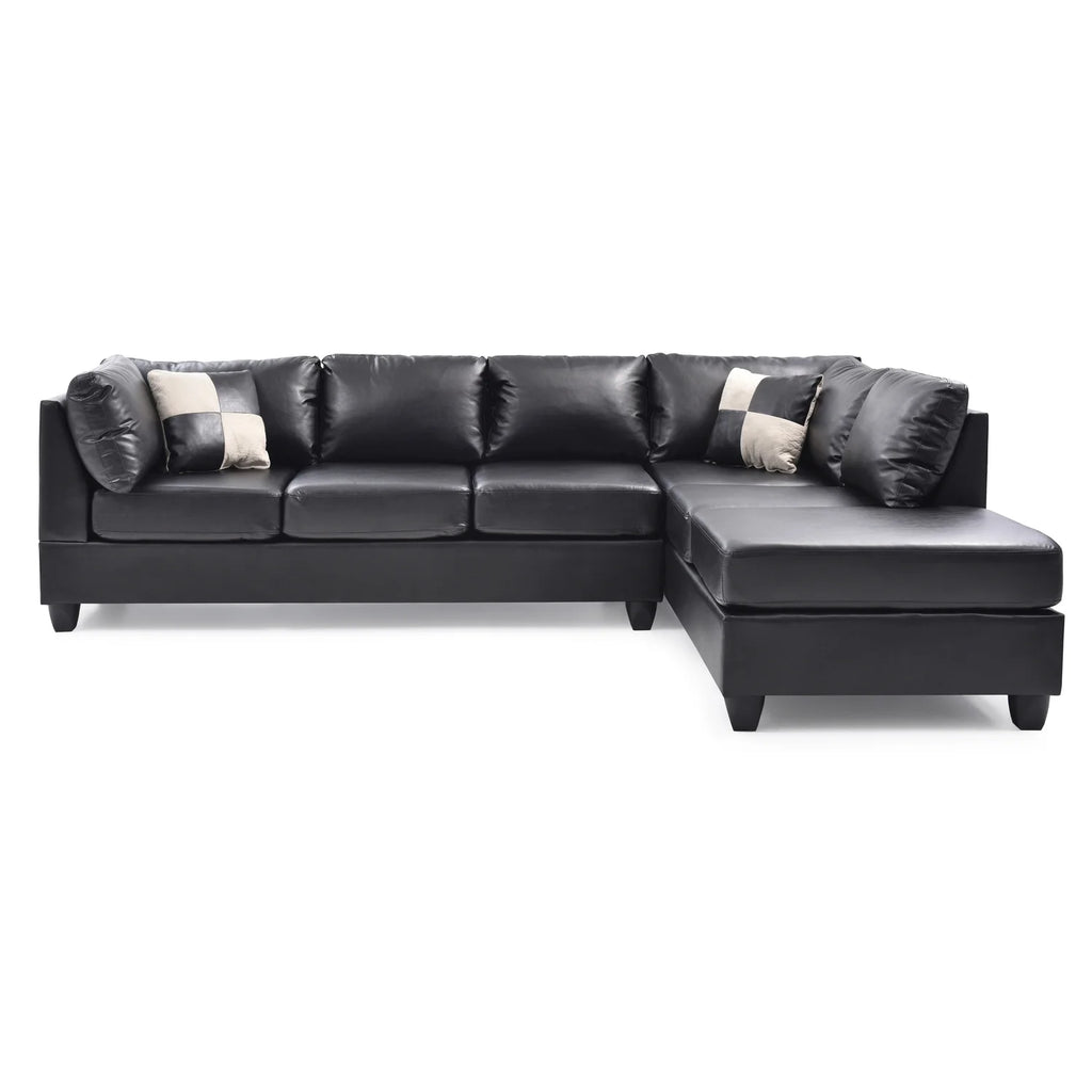 Black Sectional S1714