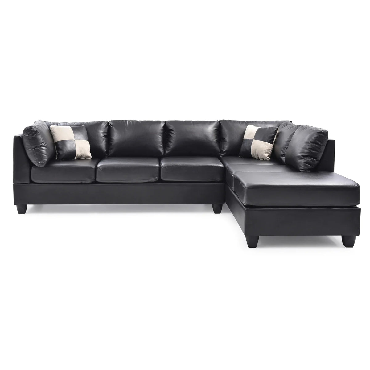 Black Sectional S1714