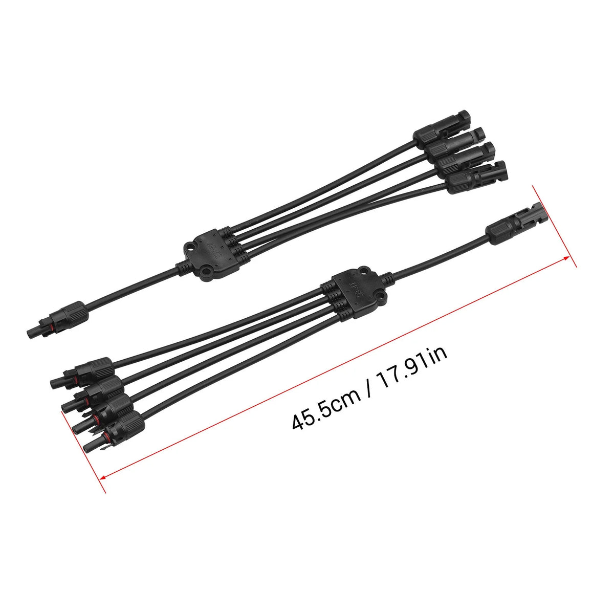 4-Way Solar Cable Connector Self-locking IP67 Waterproof 12AWG F2642