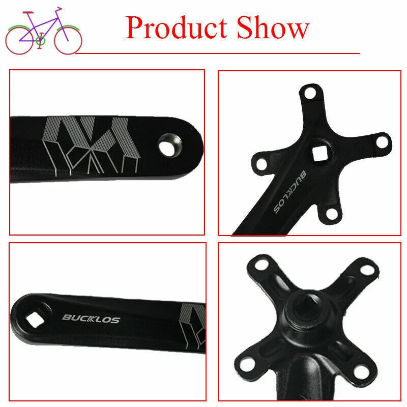 170mm Aluminum 7075 Black Mountain Bike Crank Arm A9215