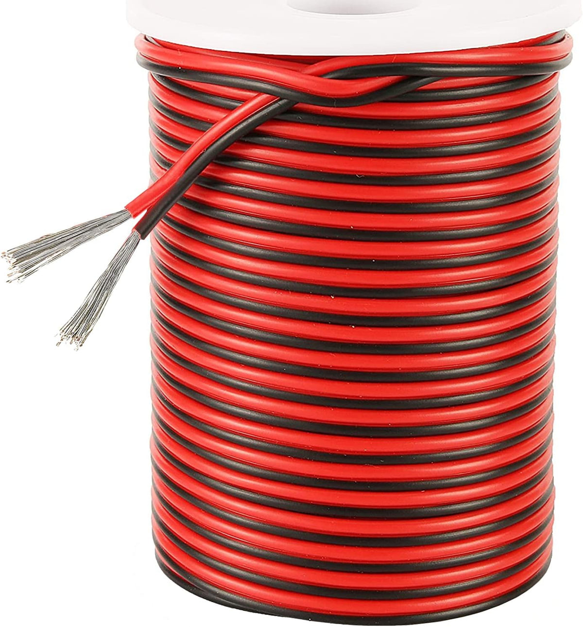 20AWG 2 Conductor Parallel Electric Cable Cord, Red Black, 590M E985457