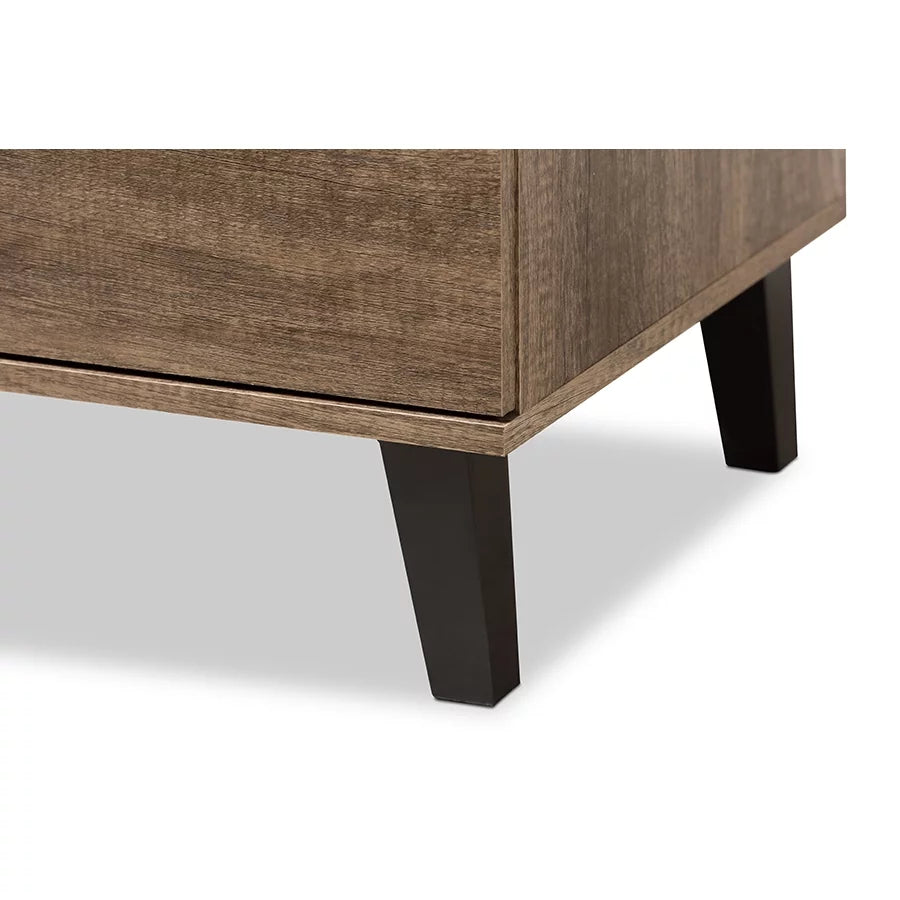 Light Brown Wood 3-Drawer Chest W505841