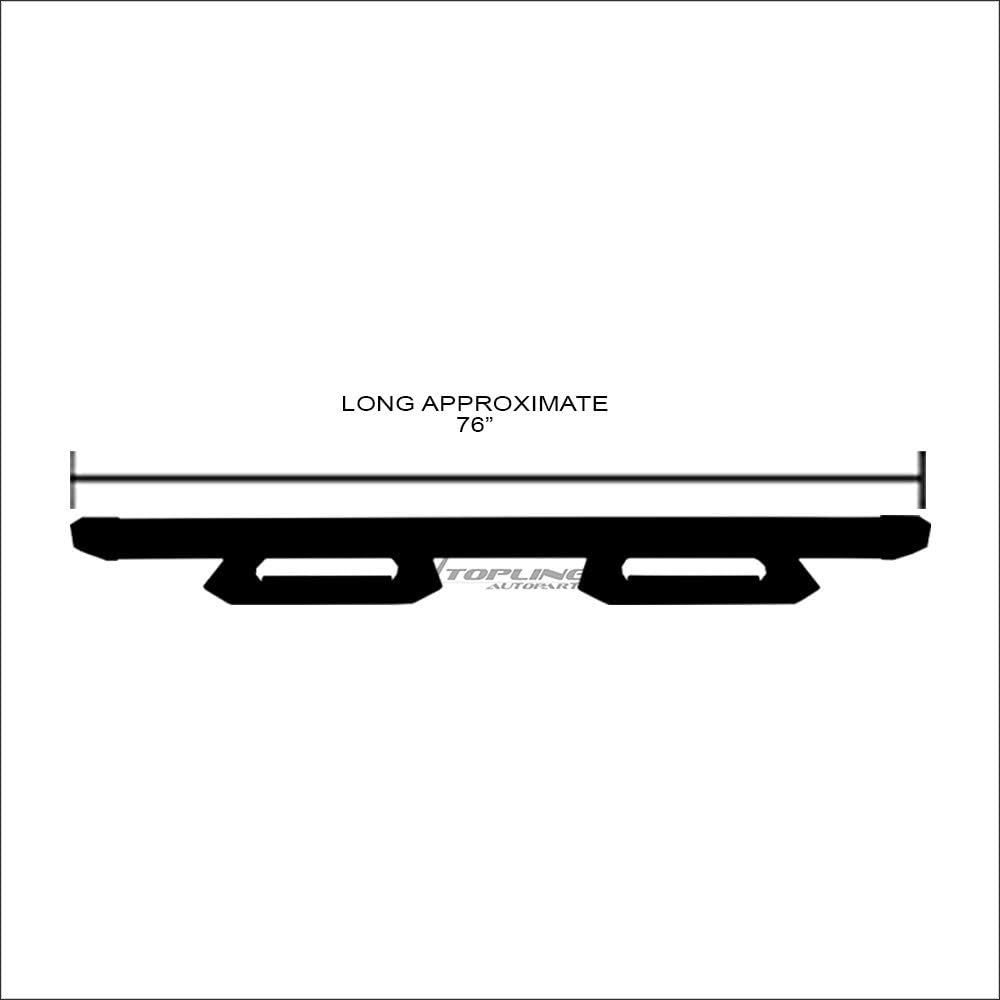 Matte Black Aluminum Drop Step Side Nerf Bars Running Boards E763920