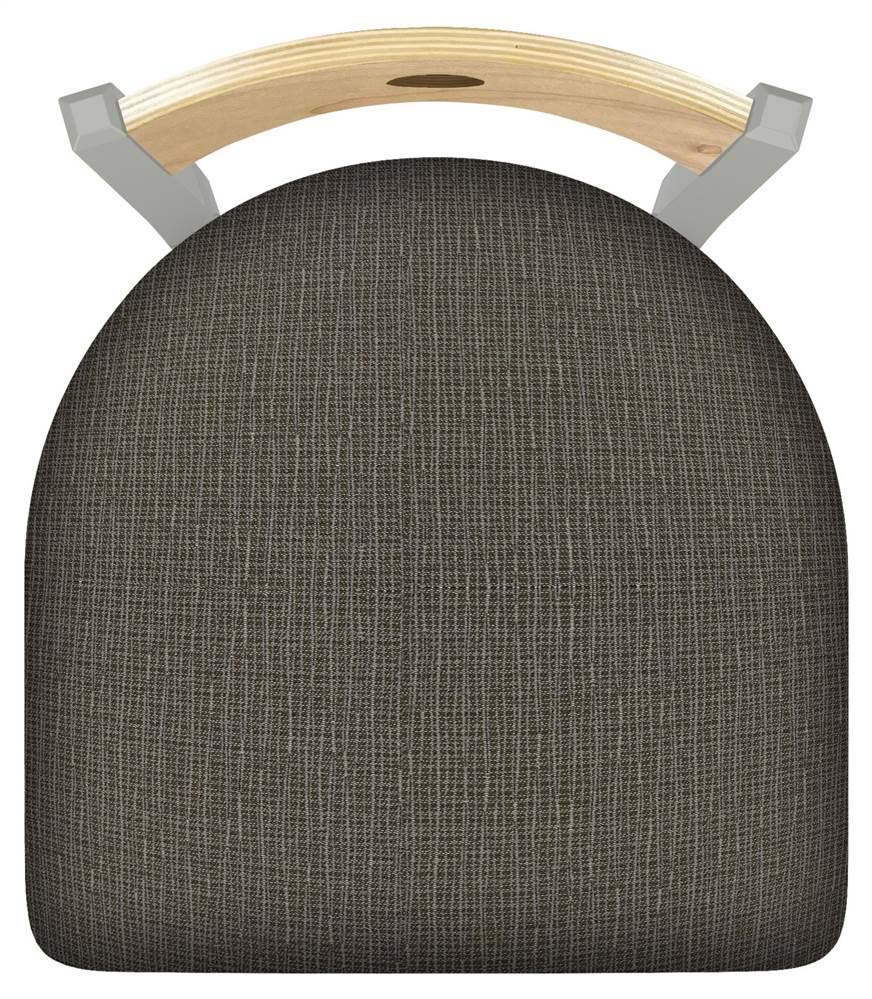 Anodized Nickel Finish Chair with Maple Back W2269