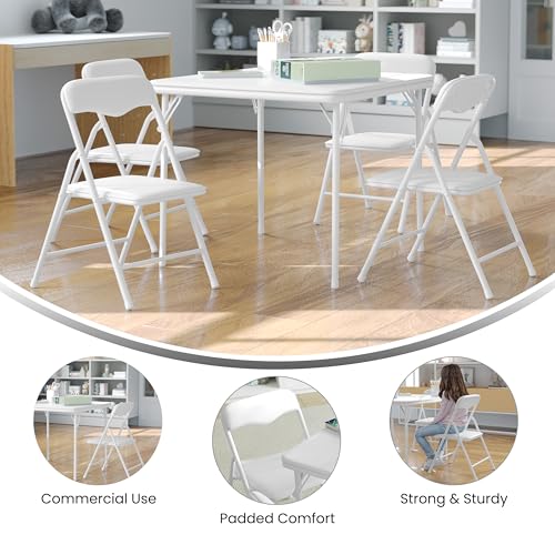 Kids 3-Piece Folding Square Table and Chairs Set N123