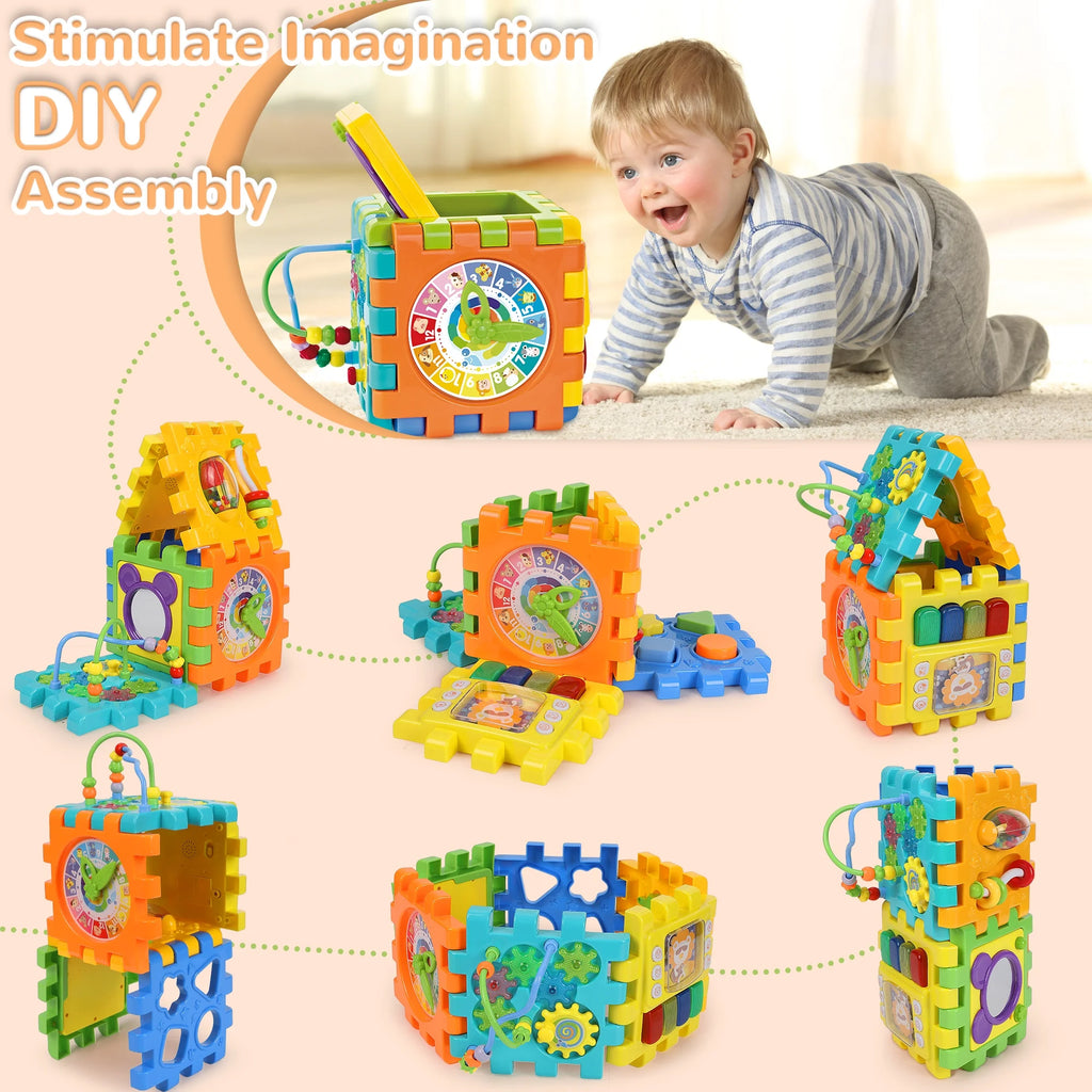 Baby Activity Cube Learning Toys Montessori Toddler Toys I207587