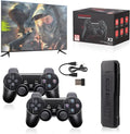 Retro Game Console HD Output Plug and Play 2 Controllers 64GB F971
