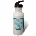 WW II Japanese Map Of The Hawaiian Islands Sports Water Bottle H591