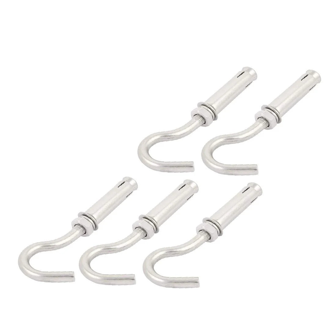 304 Stainless Steel Cup Hook Expansion Screw Bolt 108mm 5pcs S628