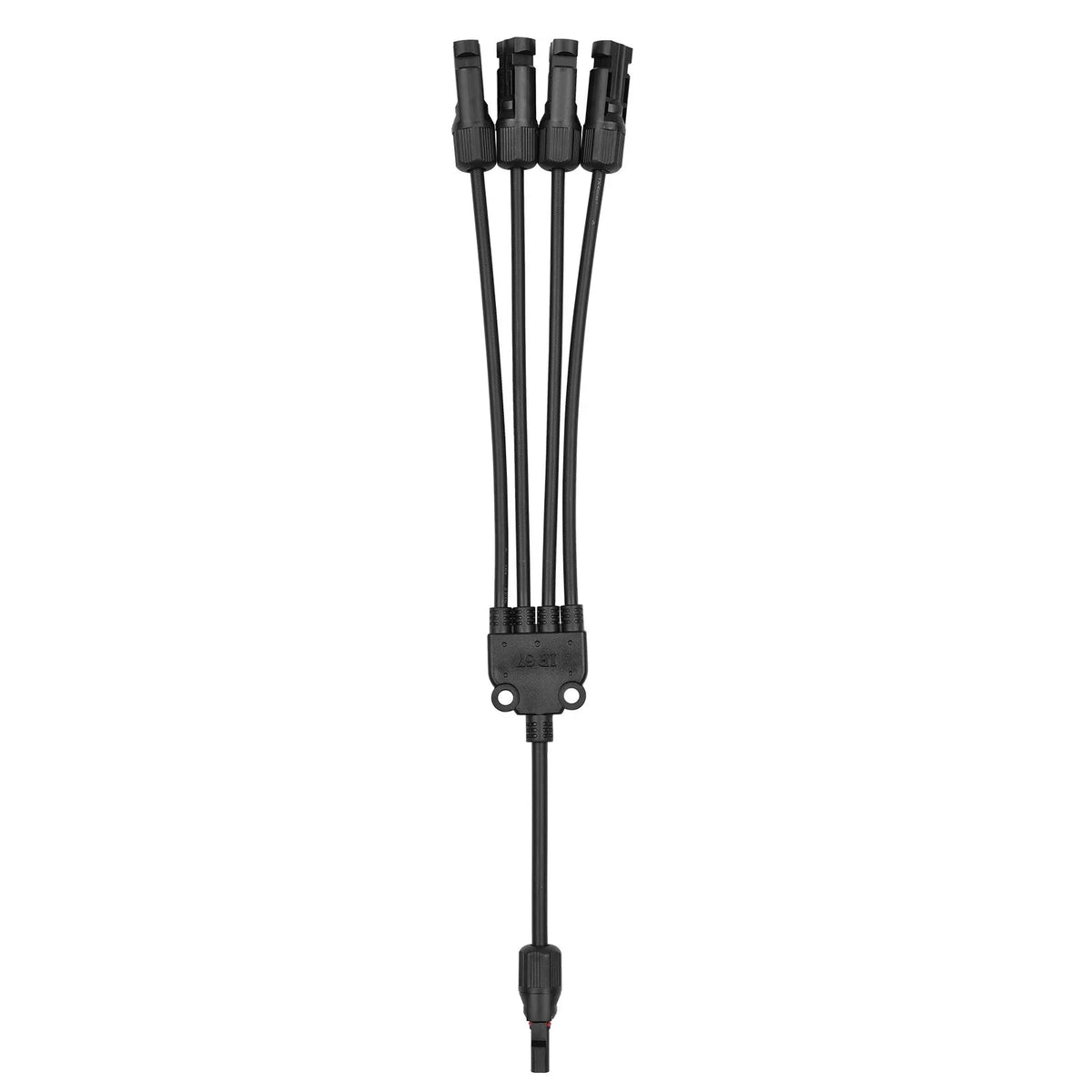 4-Way Solar Cable Connector Self-locking IP67 Waterproof 12AWG F2642