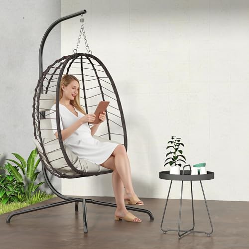 Hanging Egg Chair with Stand Cushion Z889