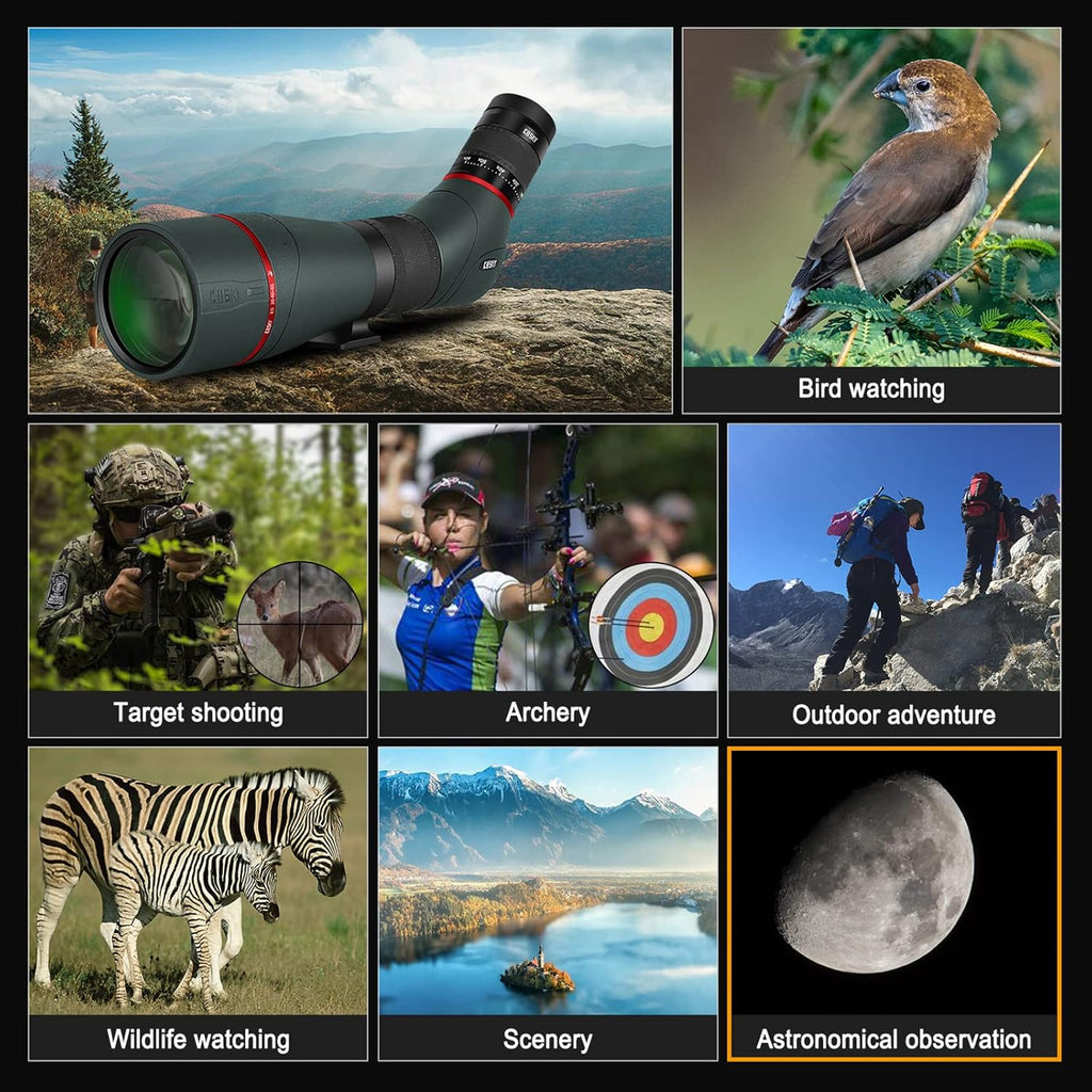 20-60x85mm ED Spotting Scope with Smartphone Adapter A8292