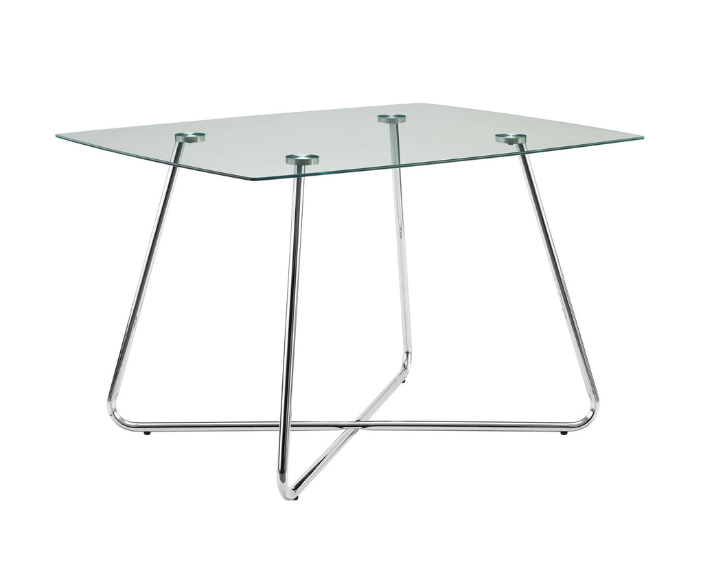 40" Glass Square Dining Table A13874