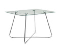 40" Glass Square Dining Table A13874