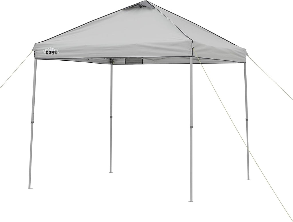 Gray 8 ft x 8 ft Straight Leg Canopy Tent with Carry Bag H918852