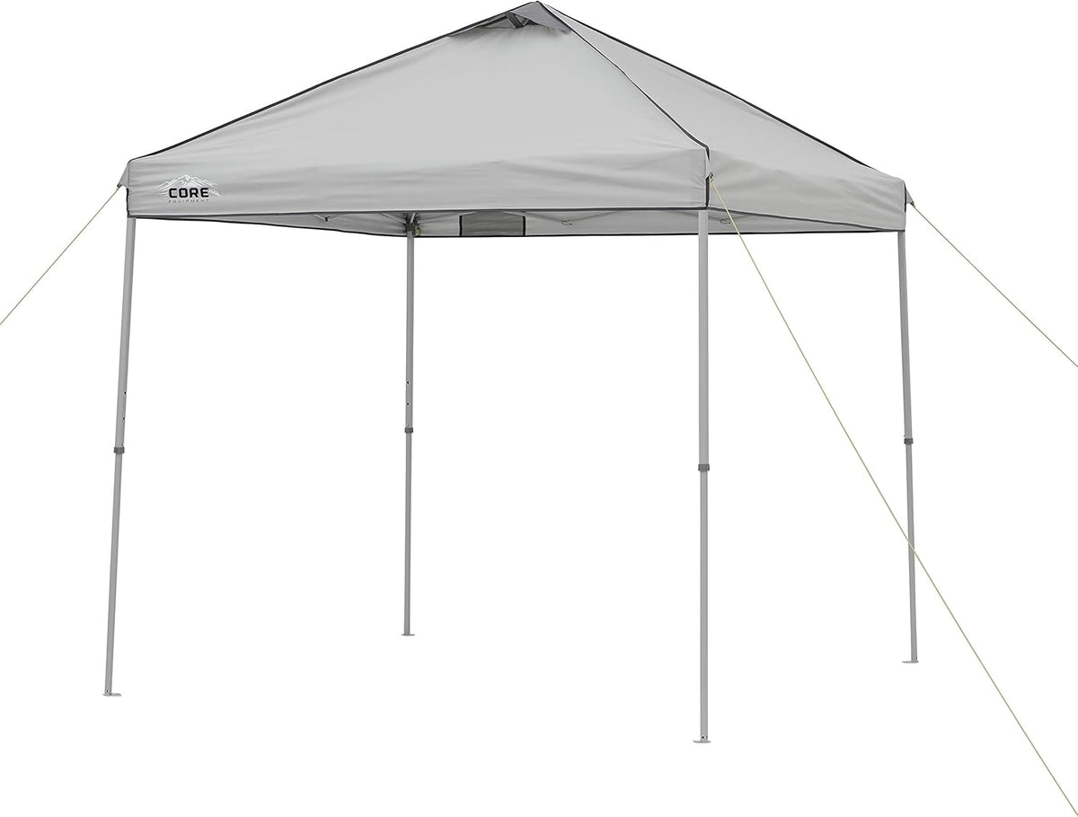 Gray 8 ft x 8 ft Straight Leg Canopy Tent with Carry Bag H918852