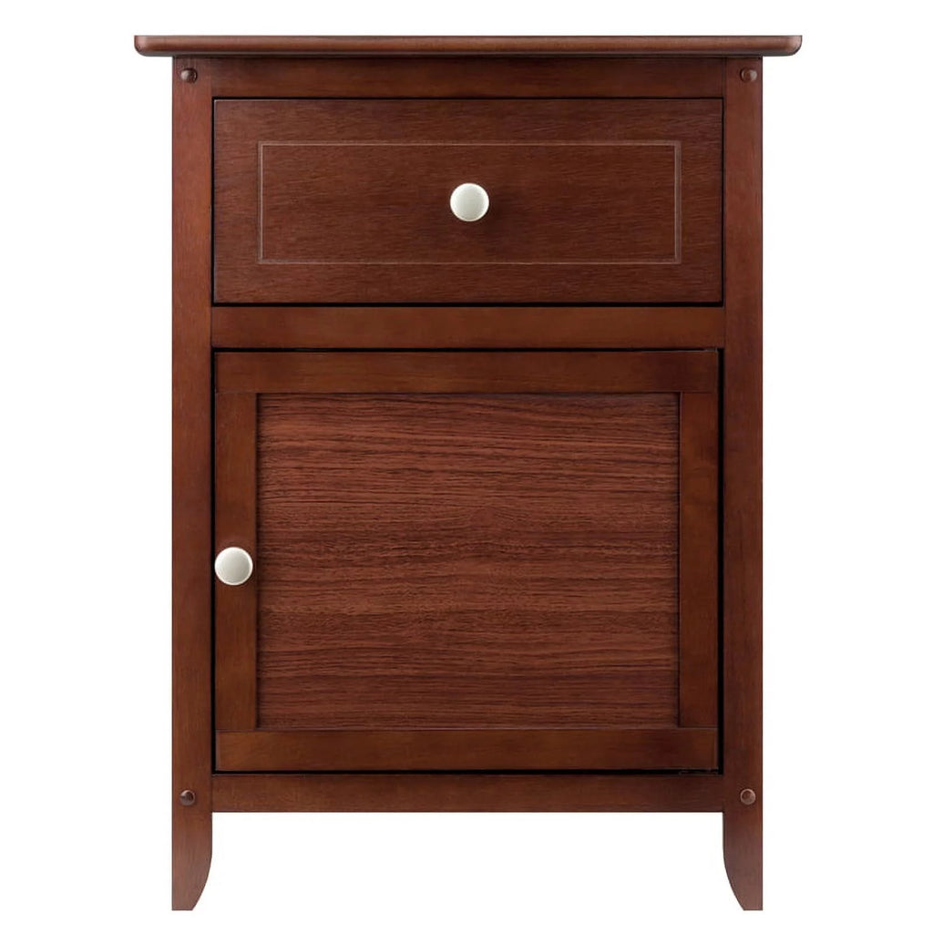Set of 2 Antique Walnut Nightstand Y2456