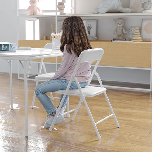 Kids 3-Piece Folding Square Table and Chairs Set N123