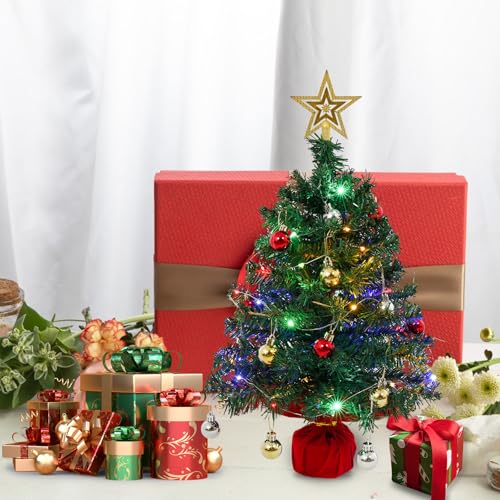 Mini Tabletop Christmas Tree with 30 LED String Lights 2ft W562807