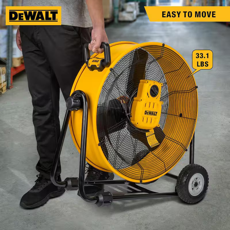 Heavy-Duty Drum Fan with Power Cord and Speed Control E67121