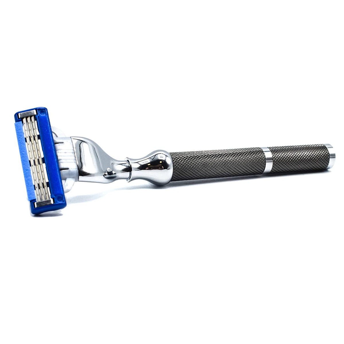 Heavyweight All-Metal Triple Blade Razor with One Gillette Mach 3 Razor Blade Q800349