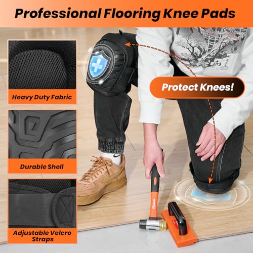 65-Piece Laminate Flooring Installation Kit with Spacers, Tapping Block, Pull Bar, Contour Gauge, Mallet, Tape Measure G724260