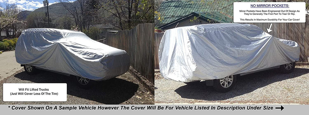 SUV Cover with Fleece Lining, Anti-Theft Cable Lock, Storage Bag & Wind Straps Q443028