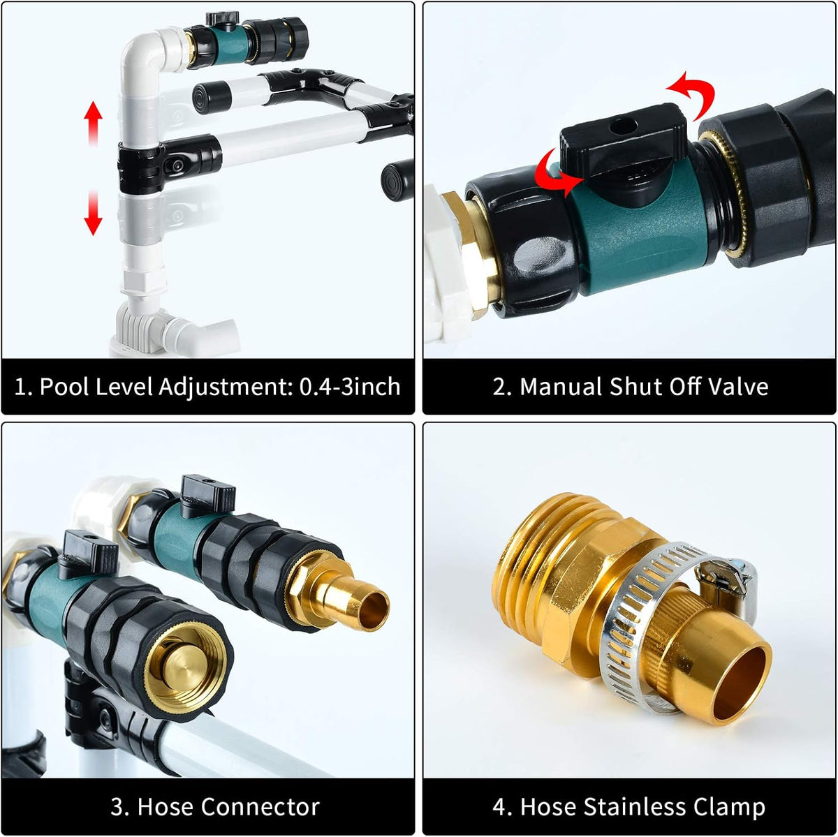 Pool Water Leveler with 3/4'' Hose Connector A3779