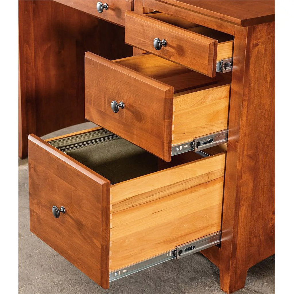 4-Drawer Alder Wood Desk D453023