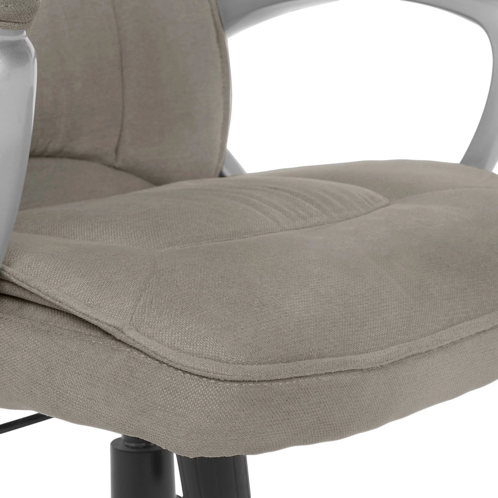 Gray Fabric High-Back Office Chair with Arms G31354