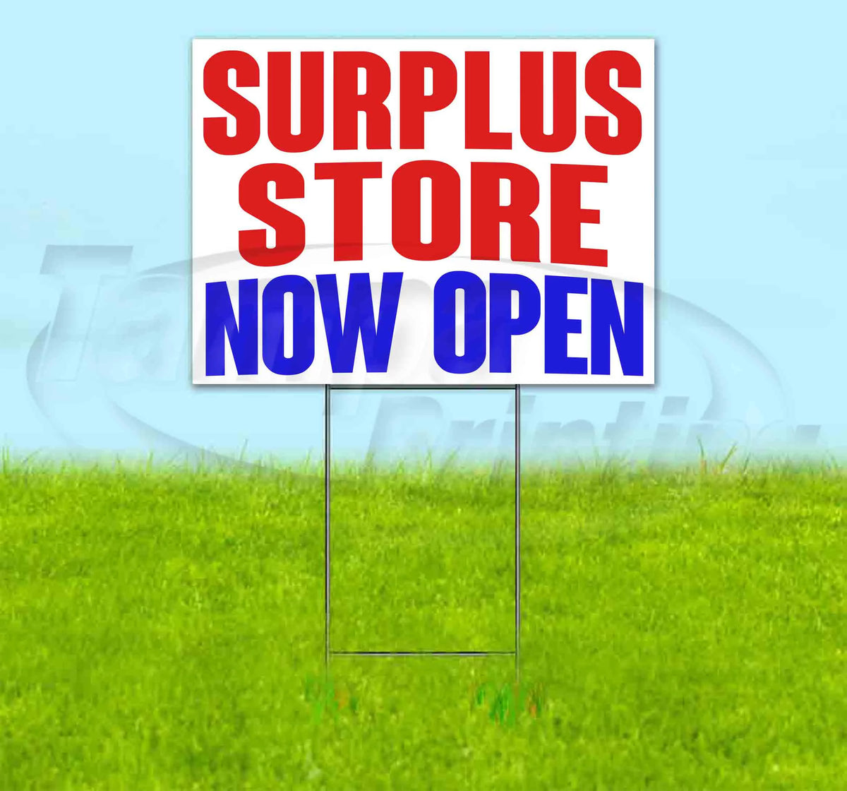 Yard Sign with Metal Step Stake L41688