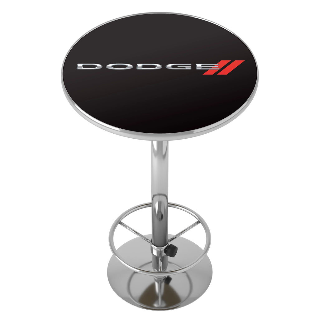 Bar Table with Adjustable Footrest and Acrylic Top P2641