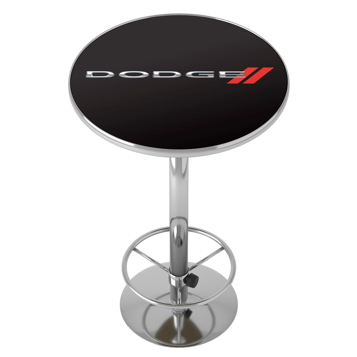Bar Table with Adjustable Footrest and Acrylic Top P2641