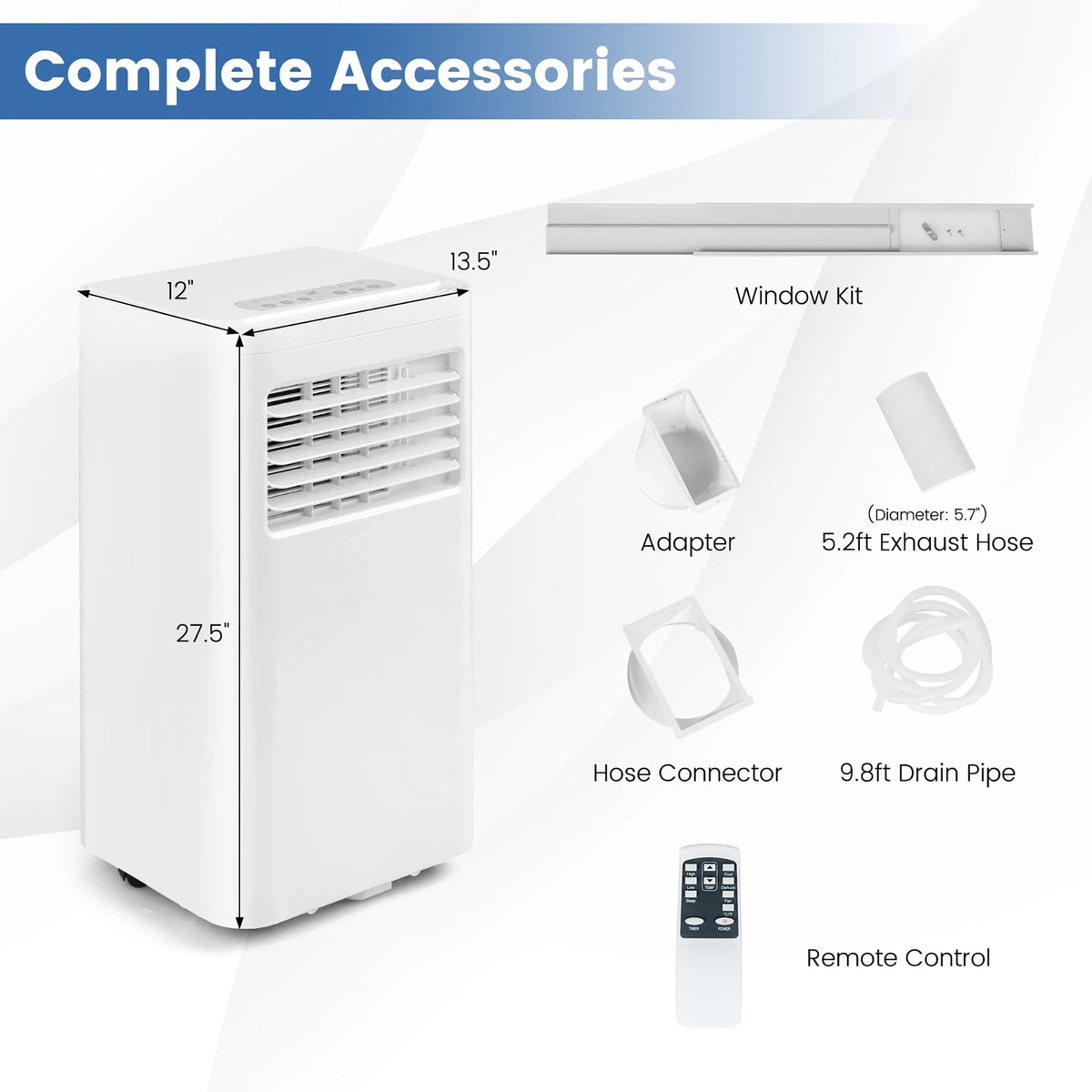 5000 BTU Portable Air Conditioner 3-in-1 A6516