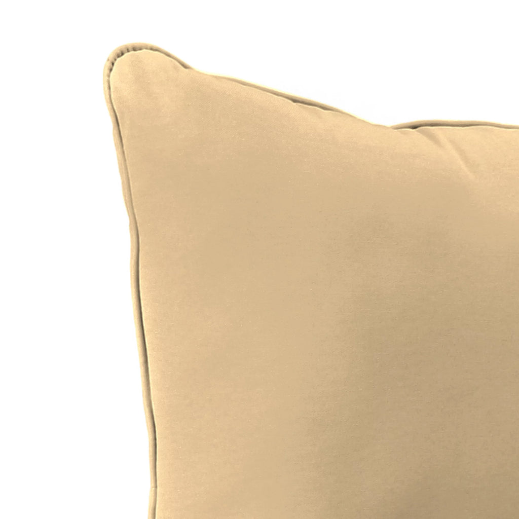Antique Beige Square Outdoor Deep Seating Cushion and Back Cushion 2-Piece Set D35437
