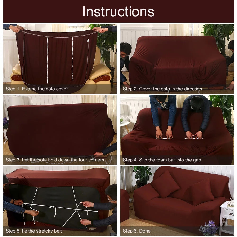 L Shape Velvet Sofa Cover J470541