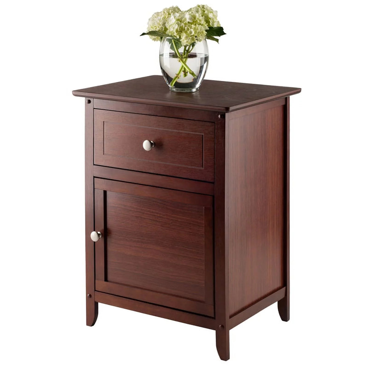 Set of 2 Antique Walnut Nightstand Y2456