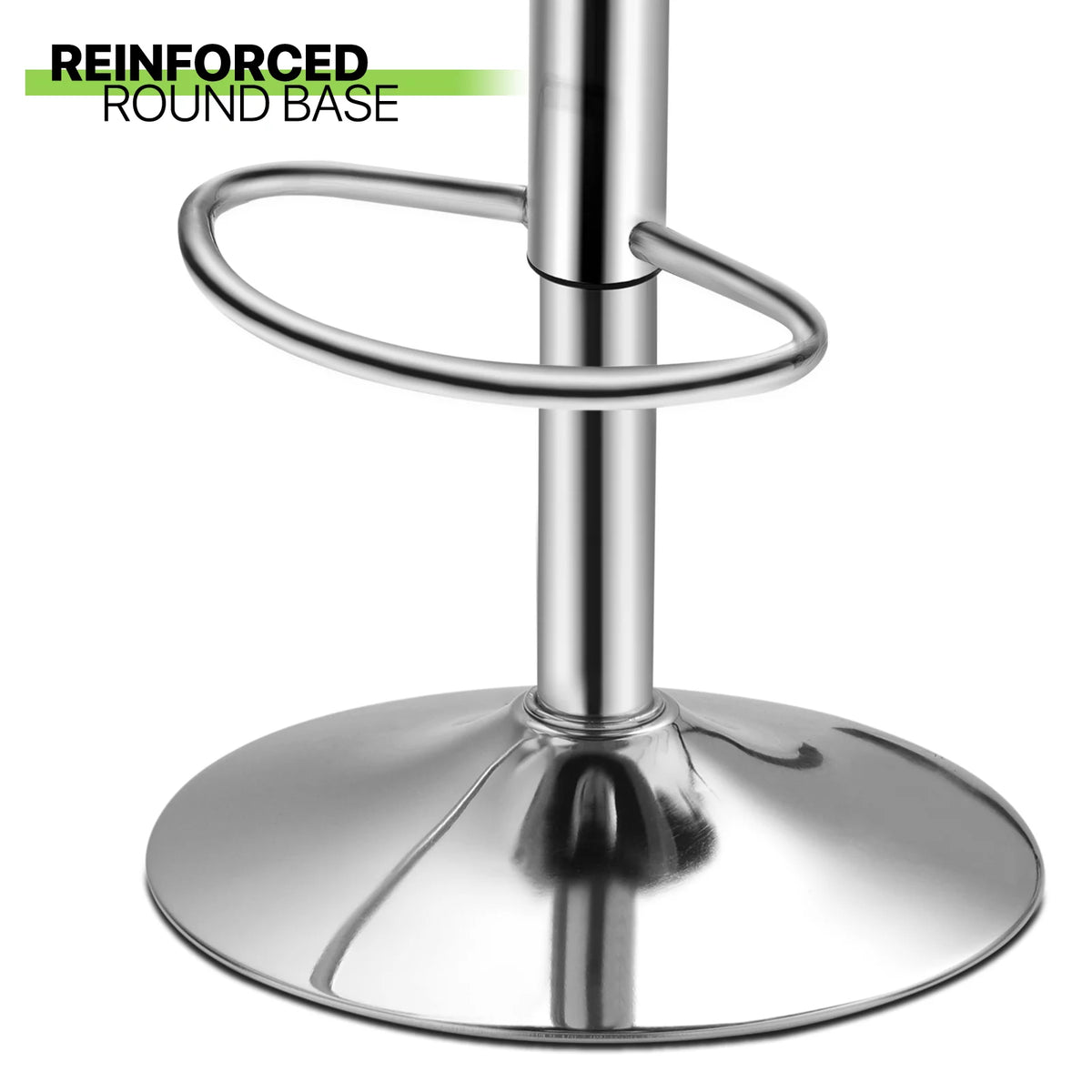 Set of 2 Faux Leather Adjustable Swivel Barstools G13321