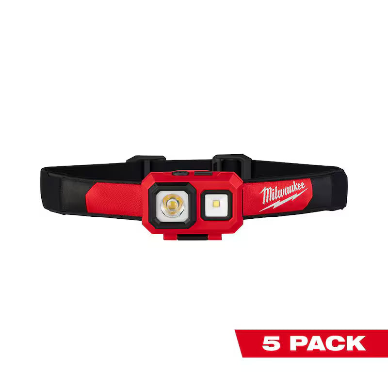 450 Lumens LED Headlamp 5-Pack S310