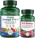 Vegan Omega 3-6-9 180 ct B-12 Energy Melt E26915