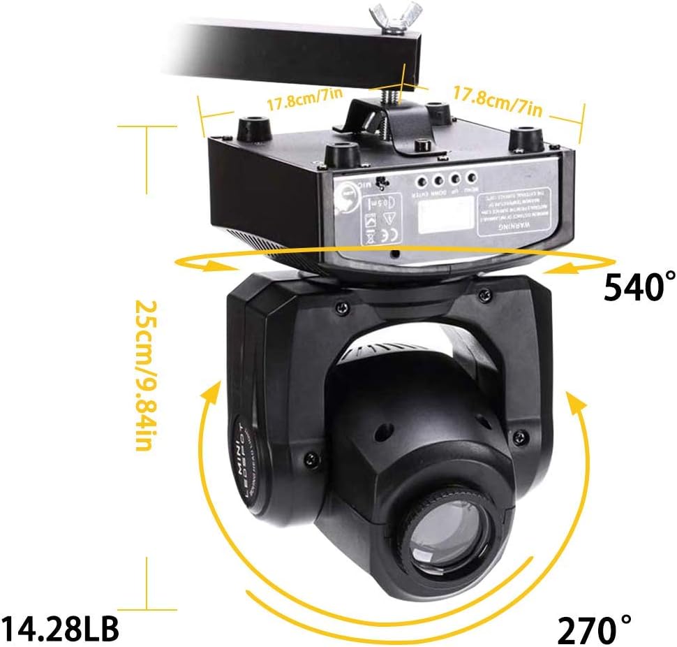 2PCS Stage Lights Moving Head Lights 8 Gobos 8 Colors DMX 512 C88931