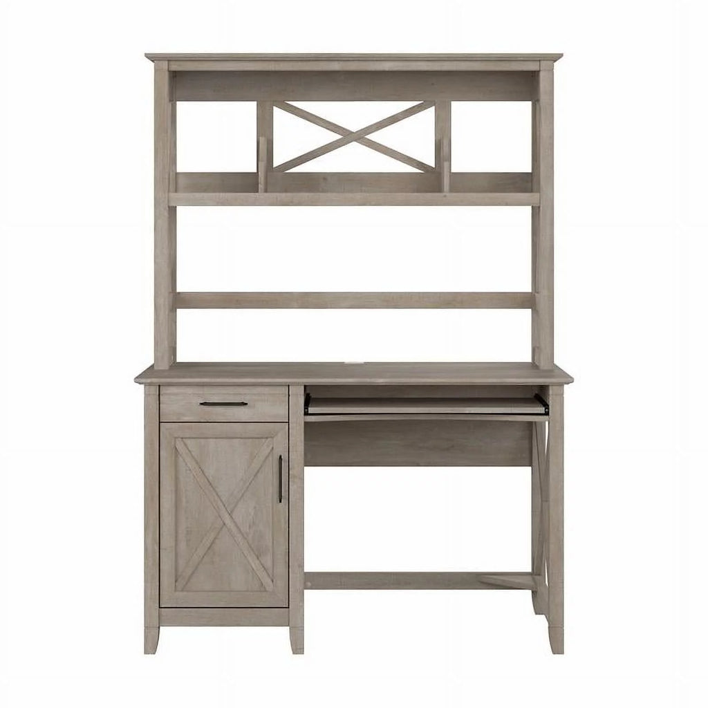Small Computer Desk with Hutch V549016