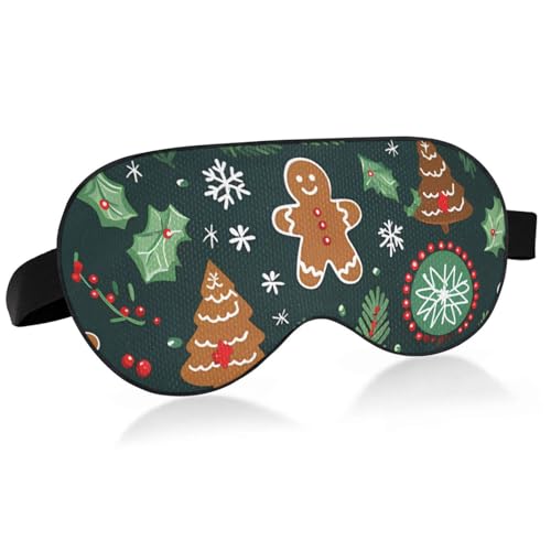 Christmas Tree Cookies Snowflakes Sleep Mask M9852