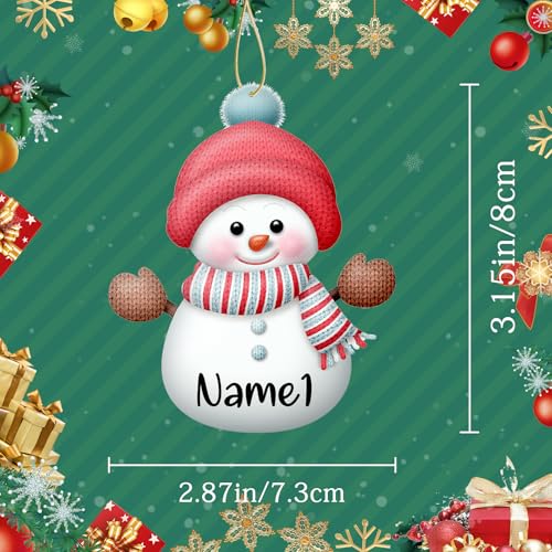 Wooden Christmas Ornament with Name Picture Y861