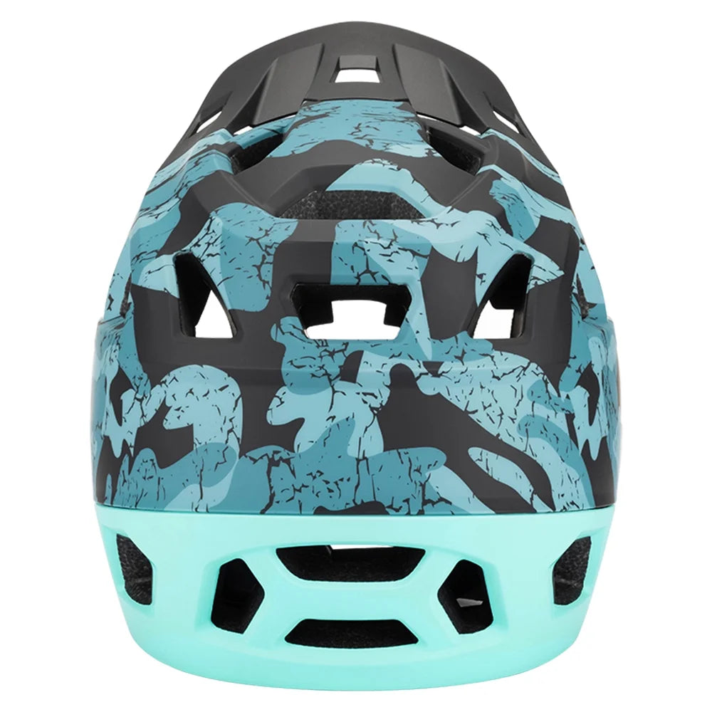 Full Face MTB Helmet with Visor, 59 61cm Head Circumference A530