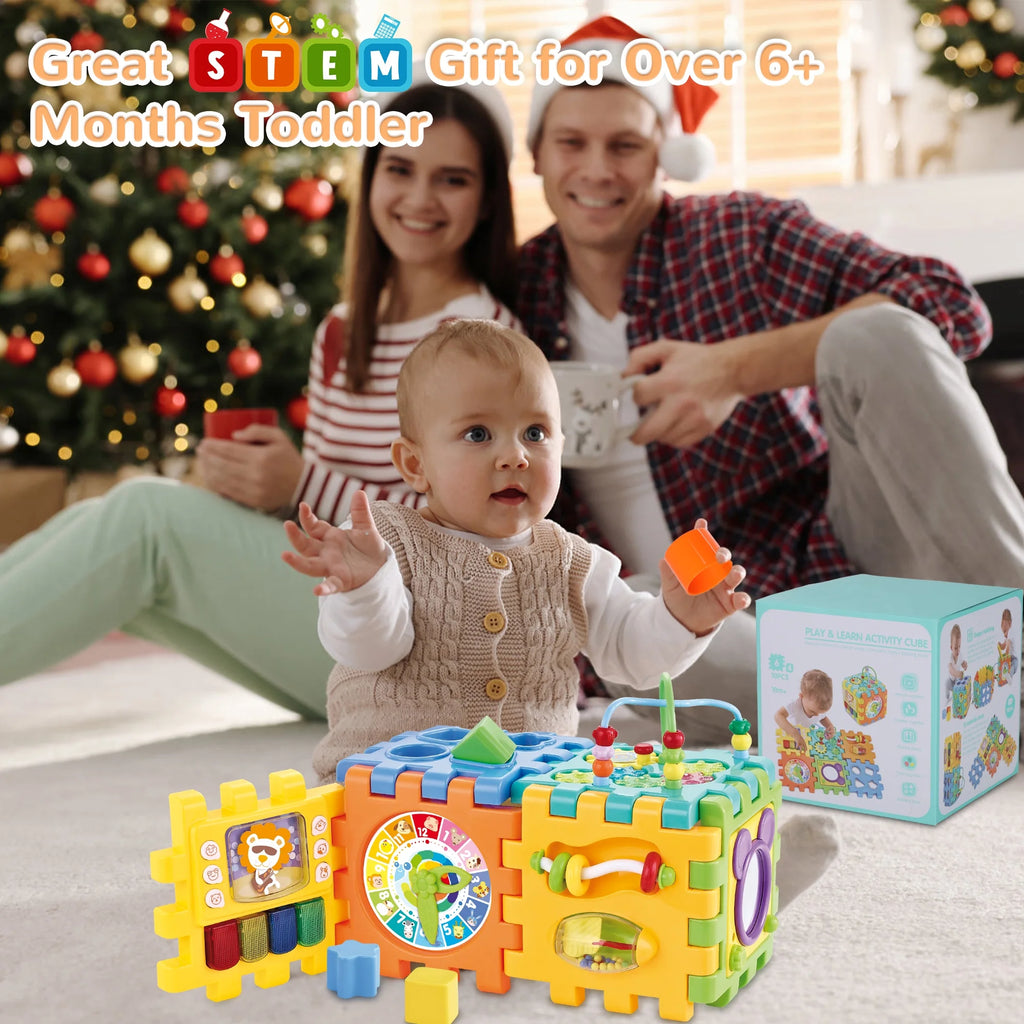 Baby Activity Cube Learning Toys Montessori Toddler Toys I207587