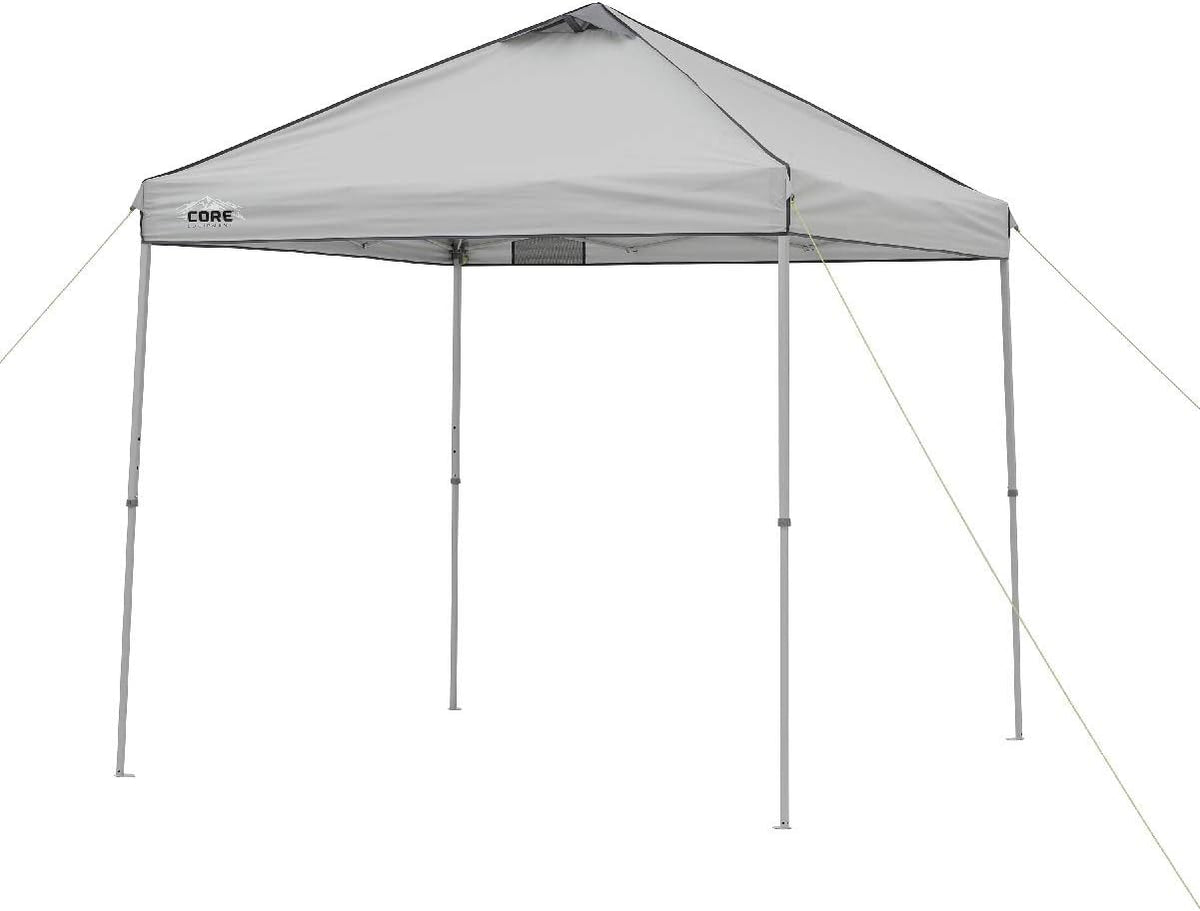 Gray 8 ft x 8 ft Straight Leg Canopy Tent with Carry Bag H918852