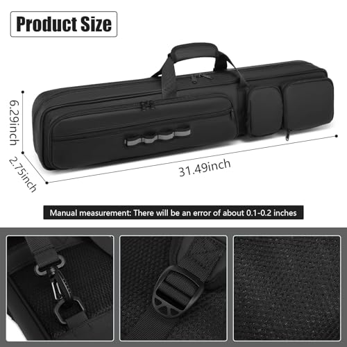 4x4 Pool Cue Case with Backpack Strap Z789