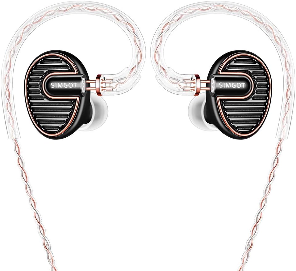 Black In-Ear Monitor Headphones with Detachable Cable U707